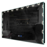 Specchio LED Rettangolare | Pulsanti touch | Funzione anti-appannamento | Luce bianca neutra - Reyze Serie Edge Modello 4